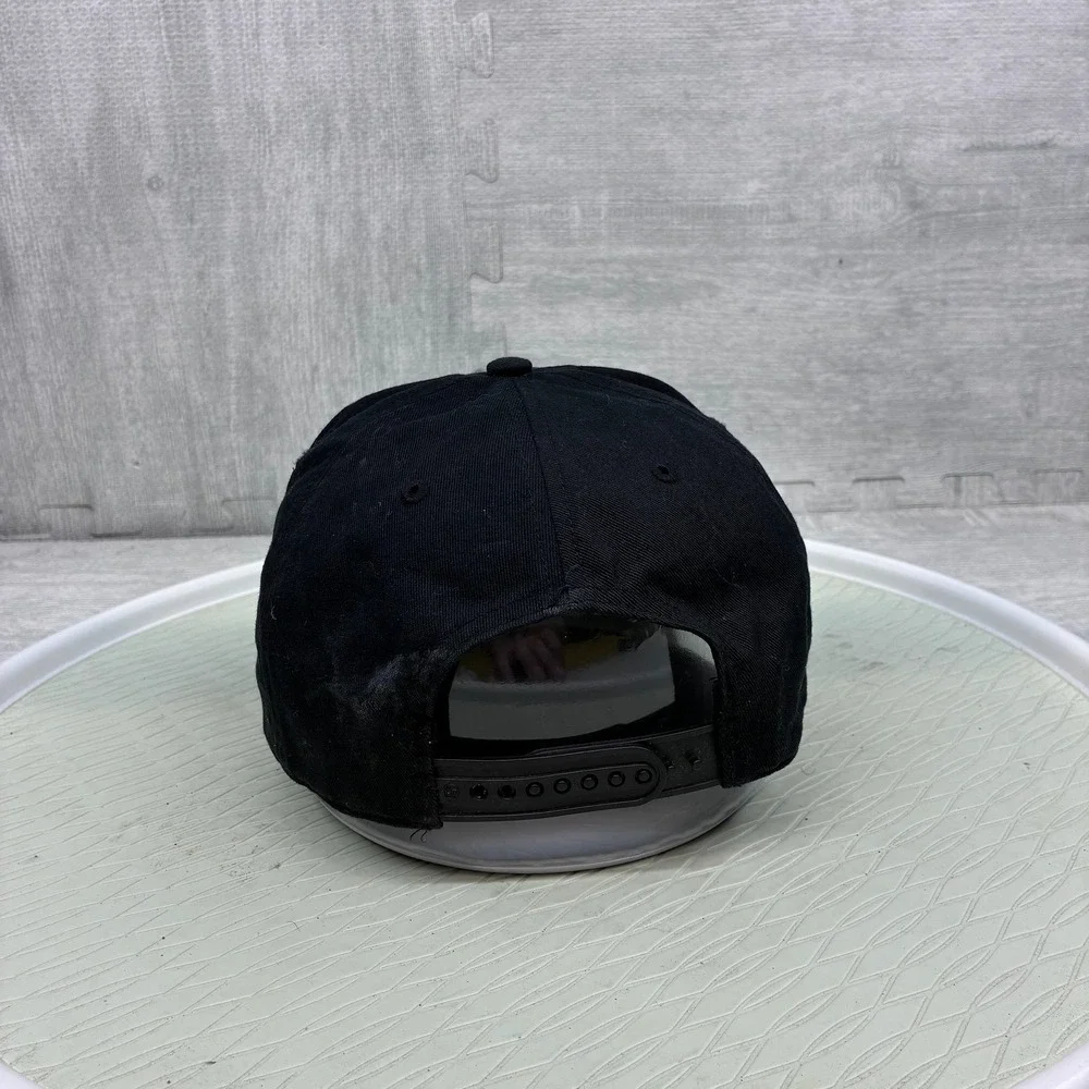 47 Brand Detroit Lions Hat Mens OSFM Black Cotton Snapback Football Cap